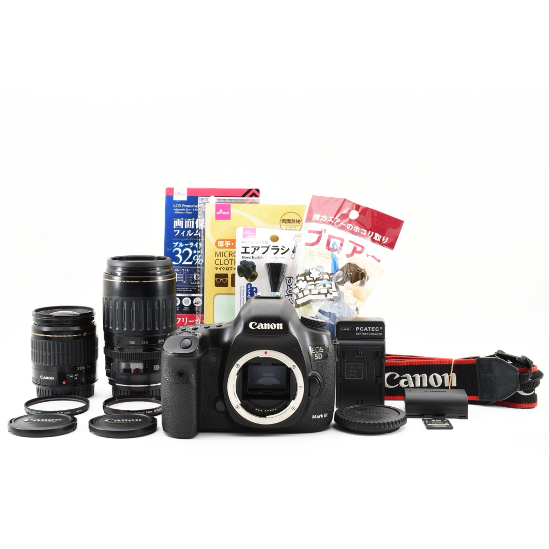液晶Wi-Fi /動画/Canon EOS 5D MarkII標準&望遠レンズセット 液晶Wi-Fi /動画/Canon EOS 5D MarkII標準&望遠レンズセット