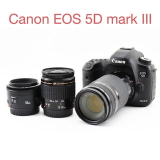 キヤノン(Canon)のCanon EOS 5D MarkIII標準&望遠&単焦点レンズセット(デジタル一眼)
