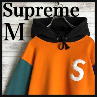 トップス美品 Supreme S Logo フーディ Lsize カラーオレンジ