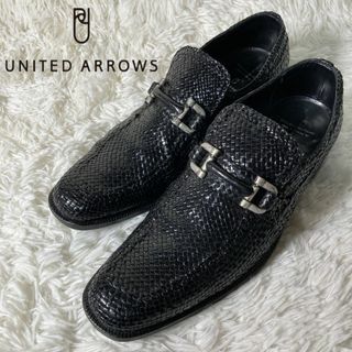 UNITED ARROWS - 美品 ユナイテッドアローズ メッシュ ビットローファー レザー 7 約25cm