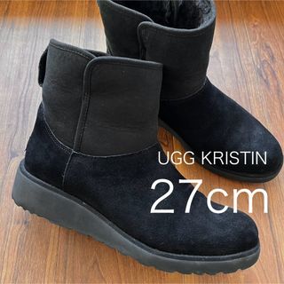 アグ(UGG)の正規品 UGG ムートン ブーツ KRISTIN 27cm ブラック アグ  黒(ブーツ)