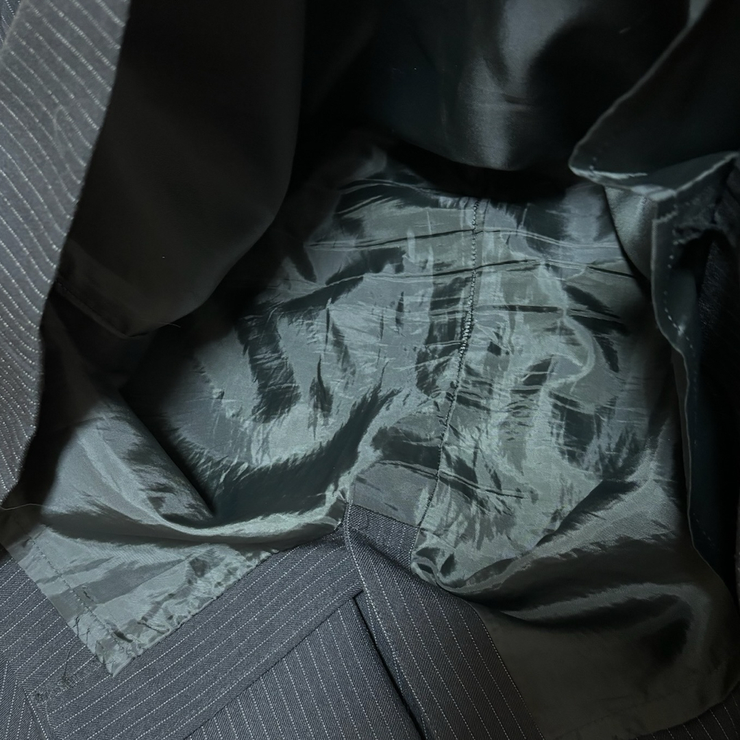 【 VITAMIN 】スーツセット 13号 ダークグレー ストライプ レディースのフォーマル/ドレス(スーツ)の商品写真
