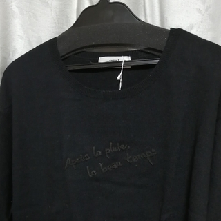 NICOLE - 新品　定価18000円　ブティックニコル　ロゴセーター　ブラック