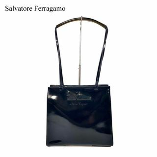 サルヴァトーレフェラガモ(Salvatore Ferragamo)のサルヴァトーレ フェラガモ エナメル ショルダーバッグ トートバッグ(ショルダーバッグ)