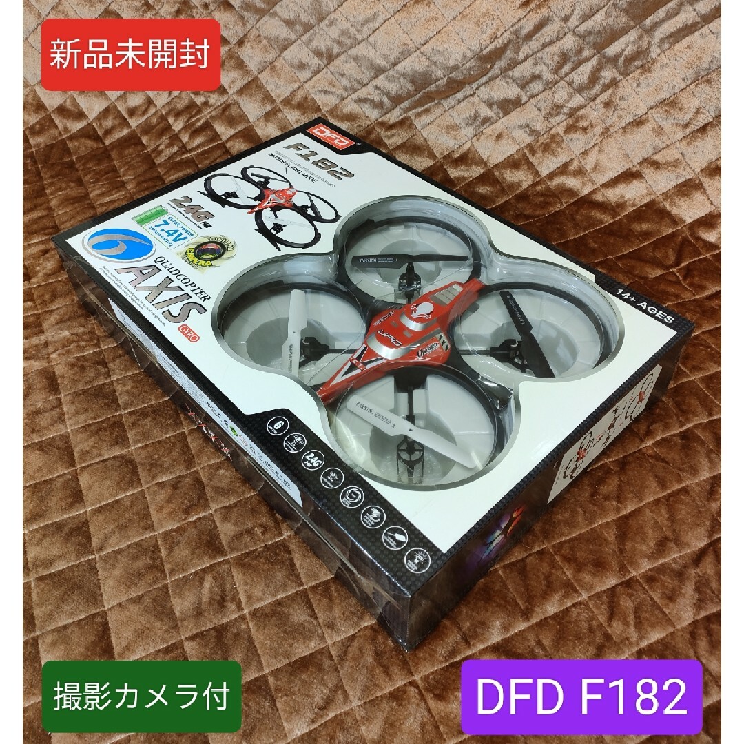 【新品未開封】DFD F182 カメラ付ドローン 2.4G ☆360°Roll☆ エンタメ/ホビーのおもちゃ/ぬいぐるみ(ホビーラジコン)の商品写真