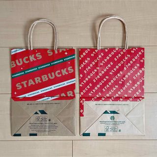 スターバックスコーヒー(Starbucks Coffee)のSTARBUCKS☆紙袋（2種）(ショップ袋)