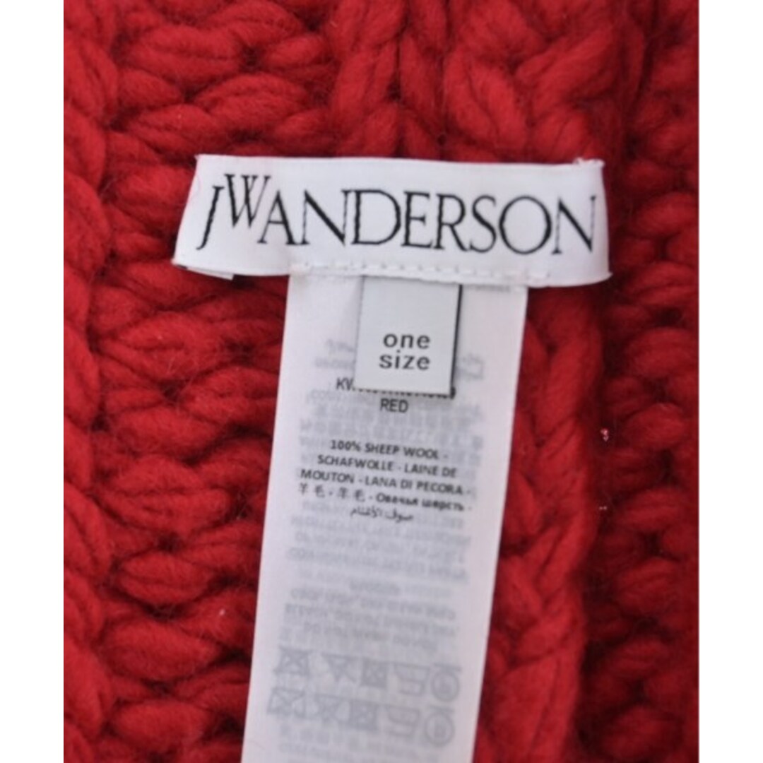 J.W.ANDERSON(ジェイダブリューアンダーソン)のJW Anderson マフラー ONE SIZE 赤 【古着】【中古】 メンズのファッション小物(マフラー)の商品写真
