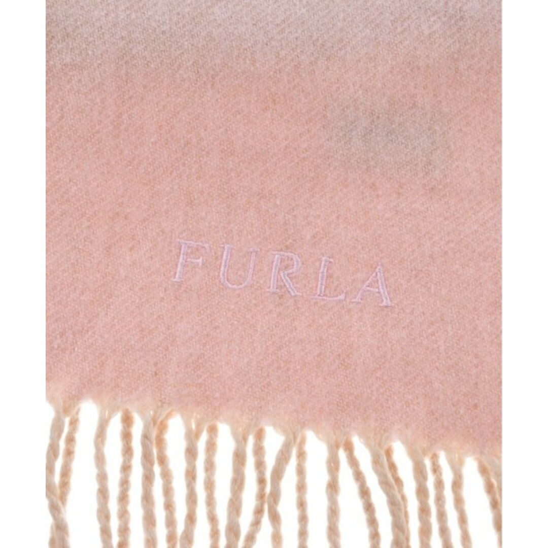 Furla(フルラ)のFURLA フルラ マフラー - ピンクベージュ系 【古着】【中古】 レディースのファッション小物(マフラー/ショール)の商品写真