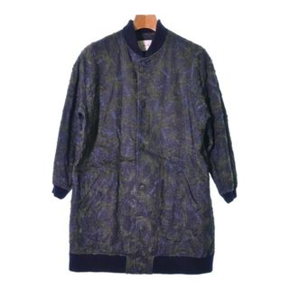 ジュリエンデビッド(JULIEN DAVID)のJULIEN DAVID ブルゾン（その他） XS 青x緑(総柄) 【古着】【中古】(その他)