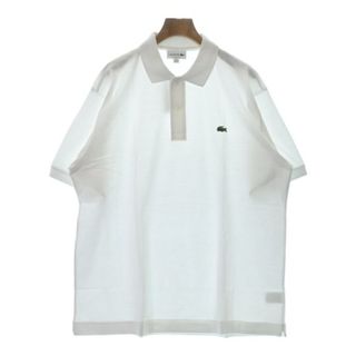 ラコステ(LACOSTE)のLACOSTE ラコステ ポロシャツ 6(XXL位) 白 【古着】【中古】(ポロシャツ)