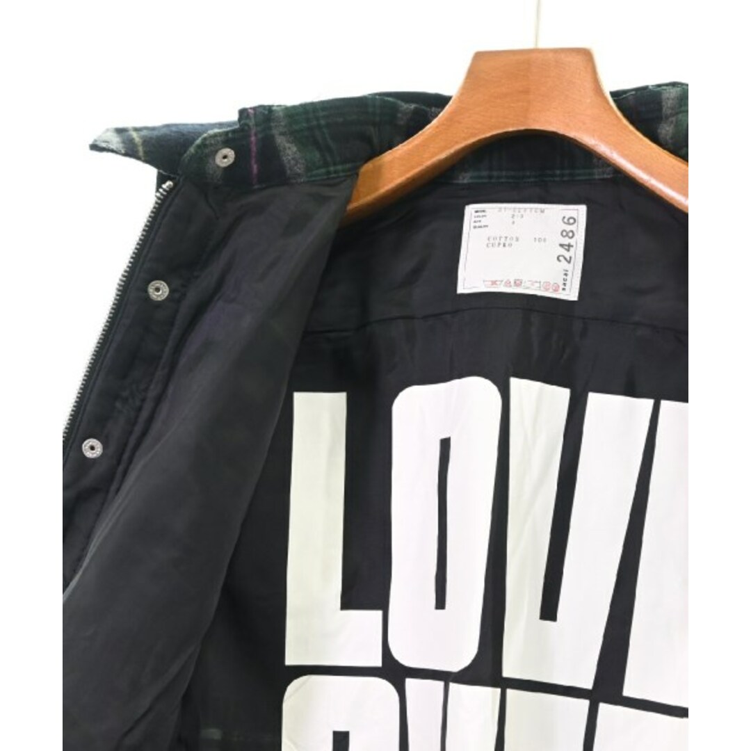sacai サカイ ブルゾン(その他) 1(S位) 紺x緑x白等(チェック sacai サカイ ブルゾン(その他) 1(S位) 紺x緑x白等(チェック