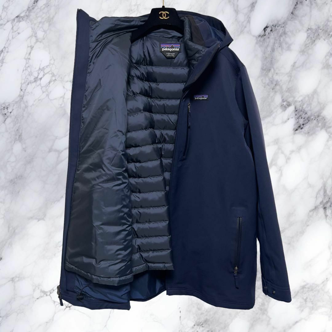 patagonia(パタゴニア)の【美品】Patagonia トレス スリーインワン パーカー L ネイビー メンズのジャケット/アウター(ダウンジャケット)の商品写真