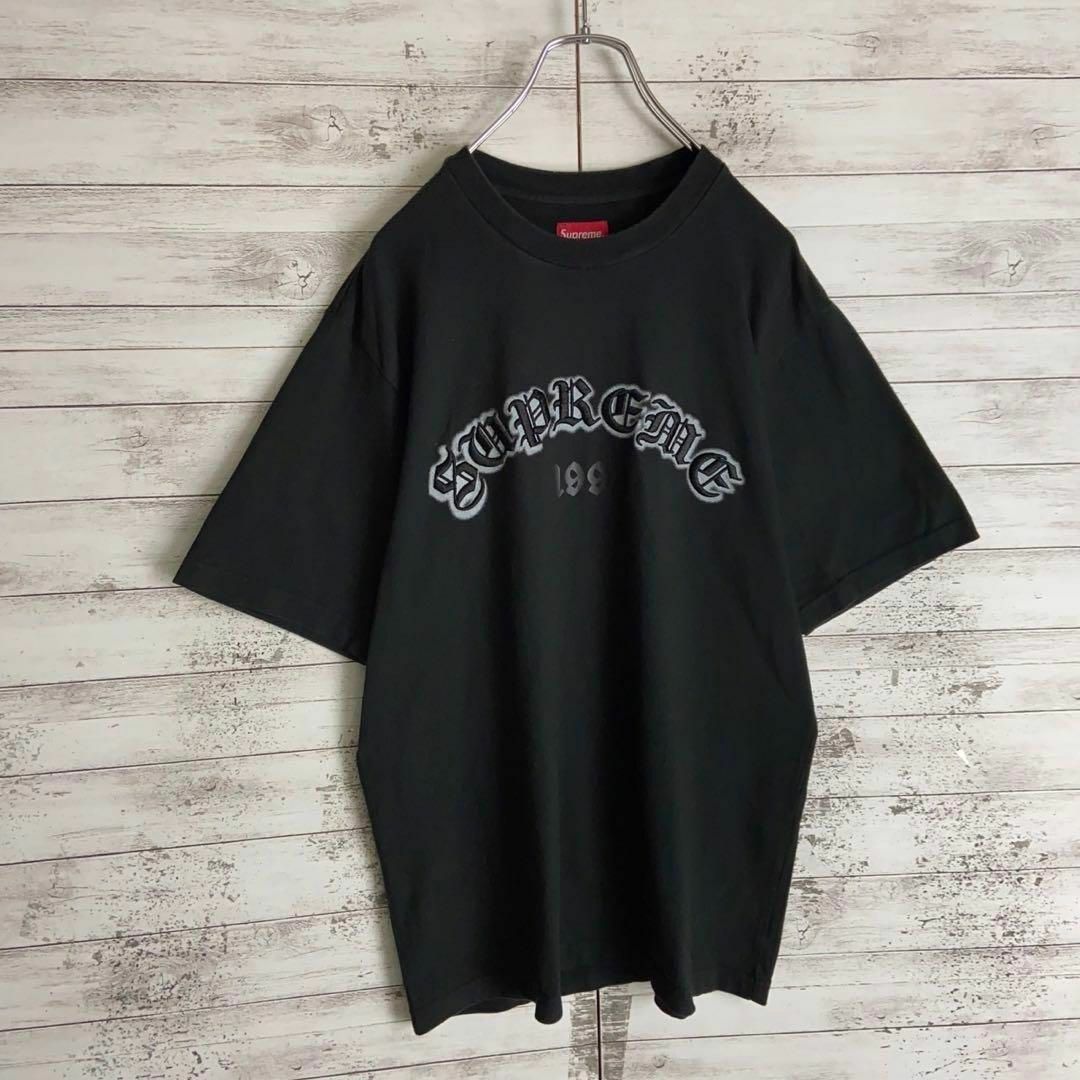 Supreme(シュプリーム)の8730【即完売モデル】シュプリーム☆刺繍アーチロゴ肉厚tシャツ　美品 メンズのトップス(Tシャツ/カットソー(半袖/袖なし))の商品写真