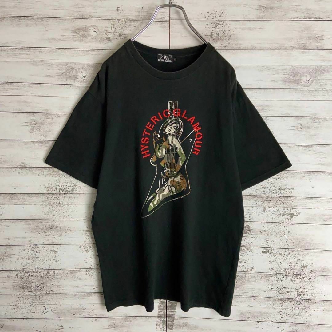 HYSTERIC GLAMOUR(ヒステリックグラマー)の8742【希少Lサイズ】ヒステリックグラマー☆ヒスガール定番カラーtシャツ　美品 メンズのトップス(Tシャツ/カットソー(半袖/袖なし))の商品写真