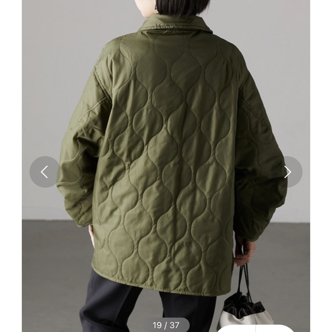 未使用♡ r. リップストップ ステンカラーキルトコート レディースのジャケット/アウター(その他)の商品写真
