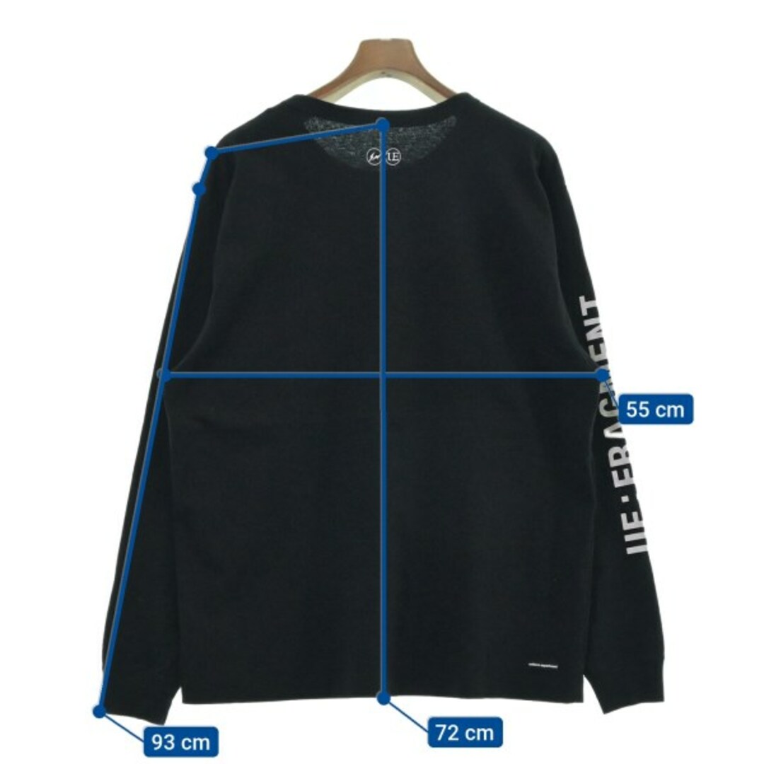 uniform experiment(ユニフォームエクスペリメント)のuniform experiment Tシャツ・カットソー 3(L位) 黒x白 【古着】【中古】 メンズのトップス(Tシャツ/カットソー(半袖/袖なし))の商品写真