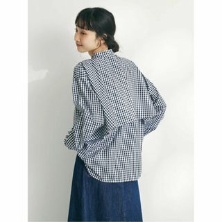 クラフトスタンダードブティック(CRAFT STANDARD BOUTIQUE)の【ギンガムチェック】【追加】バックフリルシャツ/24SS(シャツ/ブラウス(長袖/七分))