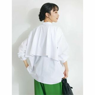 クラフトスタンダードブティック(CRAFT STANDARD BOUTIQUE)の【ホワイト】【追加】バックフリルシャツ/24SS(シャツ/ブラウス(長袖/七分))