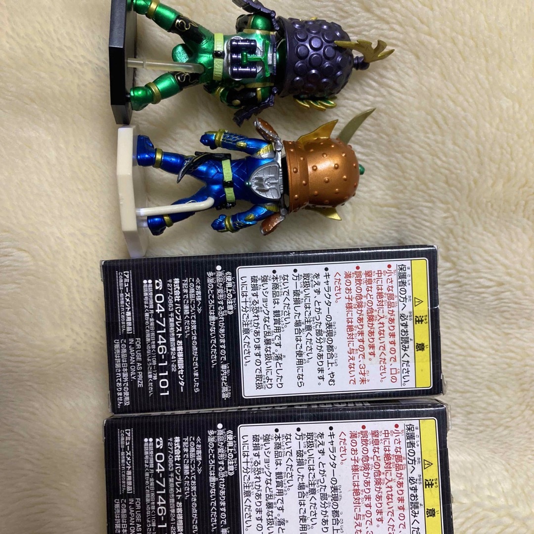 仮面ライダー　ダブル　フィギュア　ワーコレ　ガイム　鎧武　オーズ　ガメル　カザリ エンタメ/ホビーのフィギュア(特撮)の商品写真