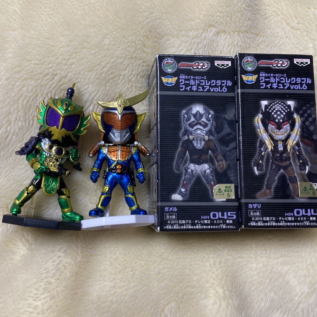 仮面ライダー　ダブル　フィギュア　ワーコレ　ガイム　鎧武　オーズ　ガメル　カザリ エンタメ/ホビーのフィギュア(特撮)の商品写真