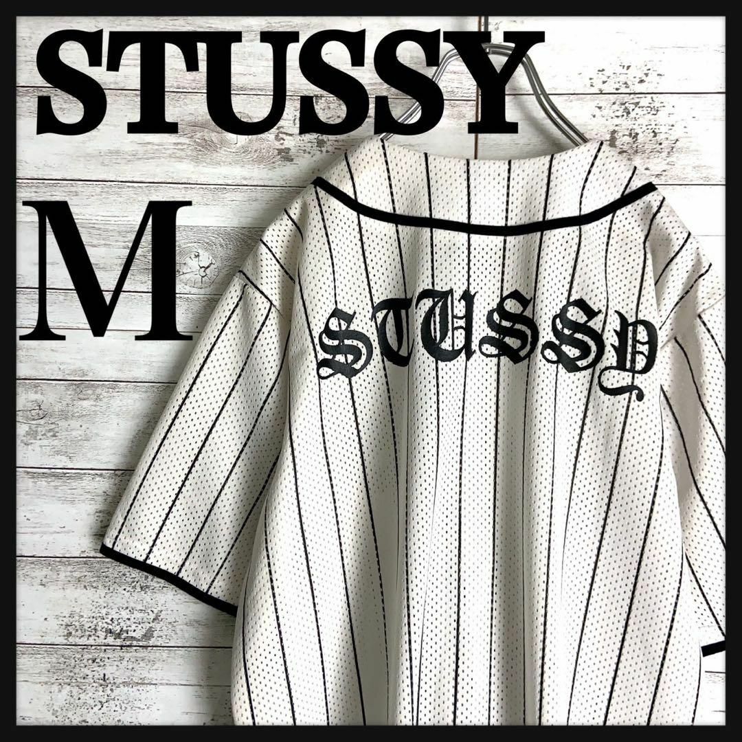 STUSSY(ステューシー)の8748【超希少デザイン】ステューシー☆バックプリントゲームシャツ　美品 メンズのトップス(シャツ)の商品写真