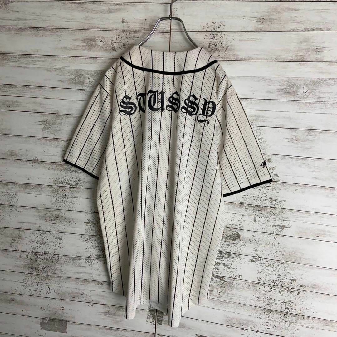 STUSSY(ステューシー)の8748【超希少デザイン】ステューシー☆バックプリントゲームシャツ　美品 メンズのトップス(シャツ)の商品写真