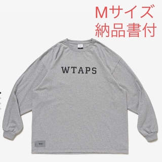 ダブルタップス(W)taps)の【M】 WTAPS COLLEGE LS COTTON TEE ASH GRAY(Tシャツ/カットソー(七分/長袖))