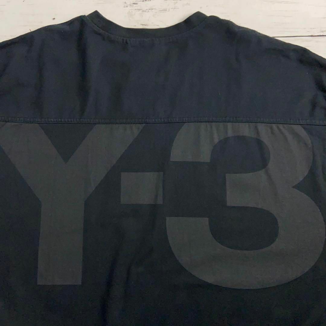 8752【超ビッグサイズ】Y-3☆バックプリント定番カラーtシャツ　美品