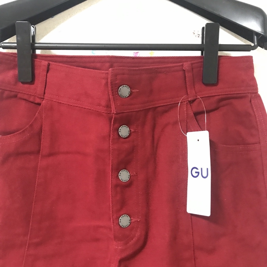 GU(ジーユー)の未使用タグ付き　GU ジーユー　大きめXXLサイズ レディースのパンツ(デニム/ジーンズ)の商品写真