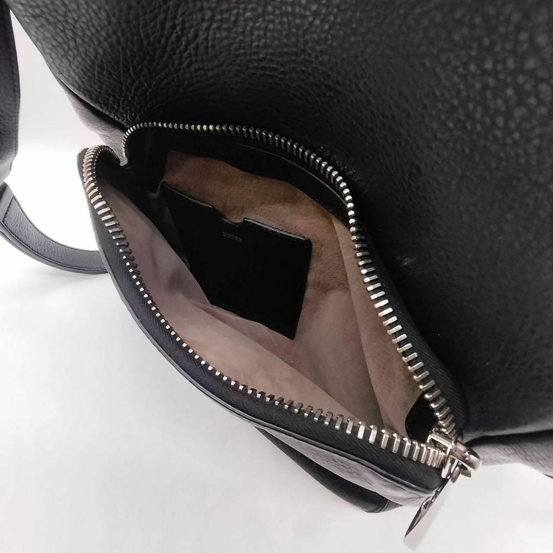 【定価10万以上】ヒロフ リュックサック ランポ レザー ブラック シルバー金具 【定価10万以上】ヒロフ リュックサック ランポ レザー ブラック シルバー金具