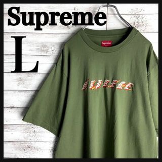 シュプリーム(Supreme)の8757【人気Lサイズ】シュプリーム☆刺繍ロゴ希少カラーtシャツ　入手困難　美品(Tシャツ/カットソー(半袖/袖なし))