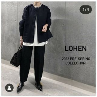 LOHEN★ローヘンバックフォルムリバーZIPブルゾンクリーニング済み