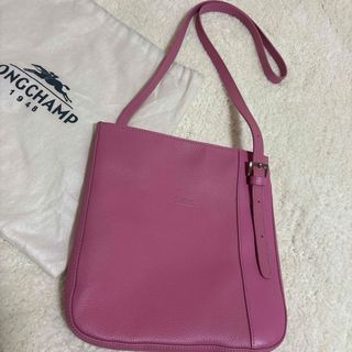 ロンシャン(LONGCHAMP)のロンシャン レザー ショルダーバッグ ピンク(ショルダーバッグ)