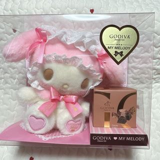 サンリオ(サンリオ)のサンリオ❣️マイメロディ✖︎GODIVA コラボ　ぬいぐるみ　レア(ぬいぐるみ)