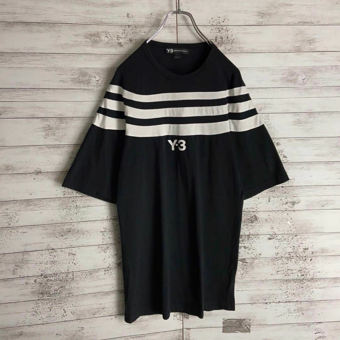 Y-3(ワイスリー)の8754【希少デザイン】Y-3☆センターロゴ人気カラーtシャツ　入手困難　美品 メンズのトップス(Tシャツ/カットソー(半袖/袖なし))の商品写真