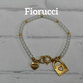 フィオルッチ(Fiorucci)の【匿名配送】 フィオルッチ ブレスレット ゴールド ビーズ クリア(ブレスレット/バングル)