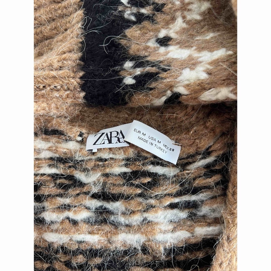 ZARA(ザラ)のZARA ブラウンカーディガン レディースのトップス(カーディガン)の商品写真