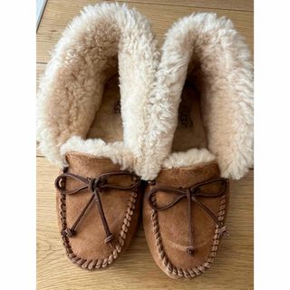 アグ(UGG)のアグ　UGG アレーナ スリッポン シープスキン ブーツ 24㎝クリーナ付き(スリッポン/モカシン)