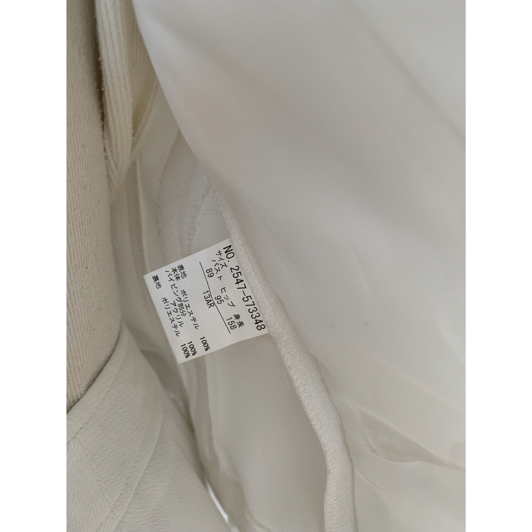 【オーバーサイズ】フォーマルスーツ卒業式入学式綺麗め高見え13ARホワイト レディースのフォーマル/ドレス(スーツ)の商品写真