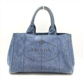 お値下げ不可でお願いしますPRADAカナパ　デニムトートバッグ【正規品】