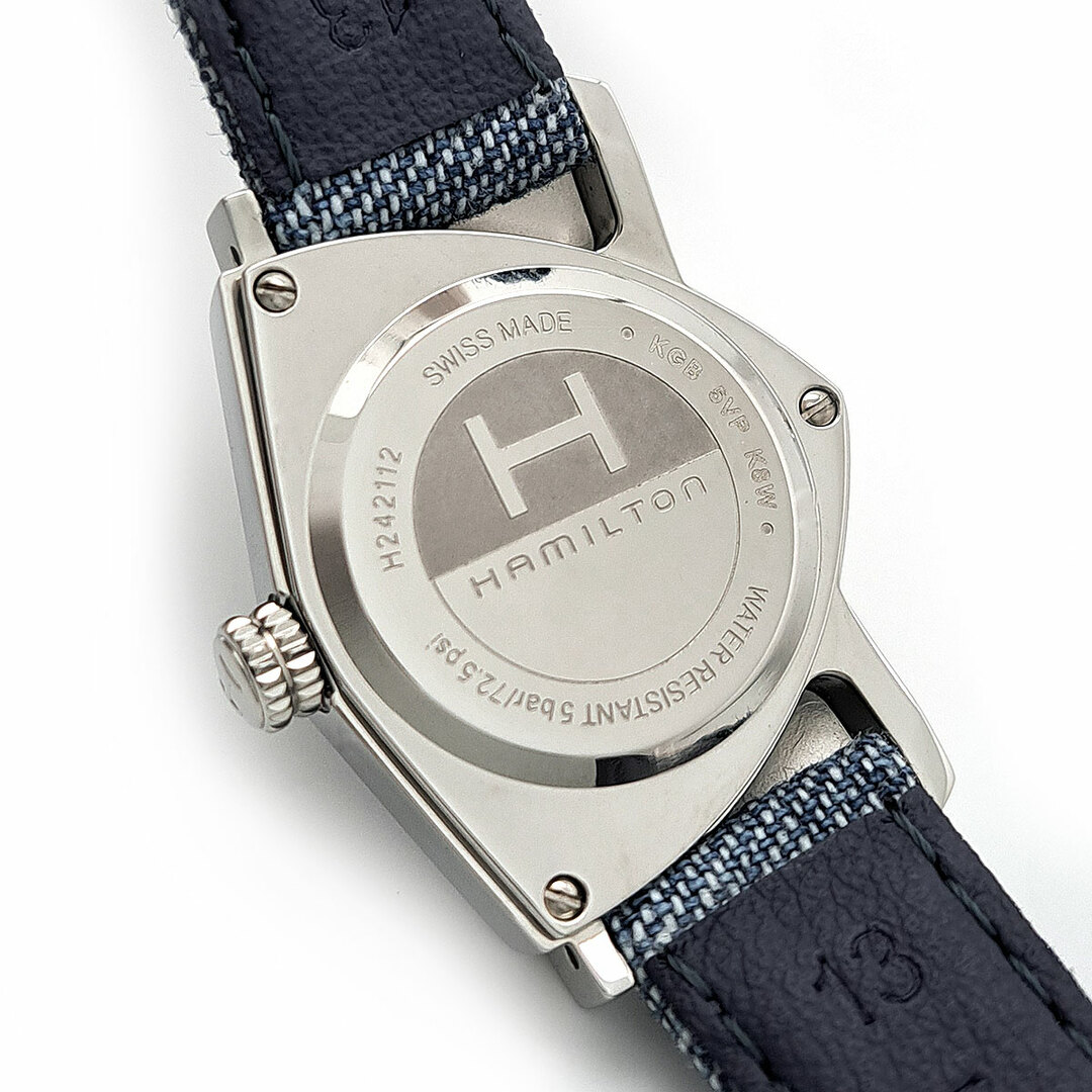 Hamilton(ハミルトン)のハミルトン ベンチュラ デニム H24211941 クオーツ ステンレススティール レディース HAMILTON 【中古】 【時計】 レディースのファッション小物(腕時計)の商品写真