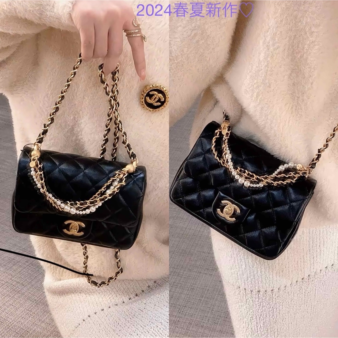 CHANEL - 24P 新作新品✨シャネル ミニフラップバック マトラッセ