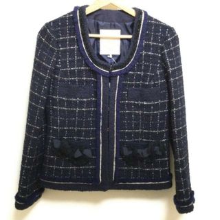 チェスティ(Chesty)のChesty(チェスティ) ジャケット サイズ1 S レディース - ダークネイビー×黒 長袖/冬/秋(その他)