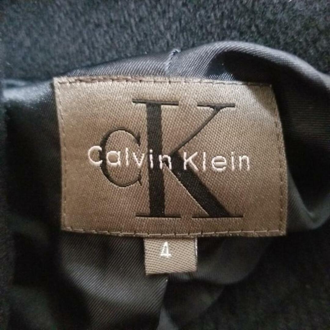 Calvin Klein(カルバンクライン)のCalvinKlein(カルバンクライン) コート サイズ4 XL レディース - 黒 長袖/冬/秋 レディースのジャケット/アウター(その他)の商品写真