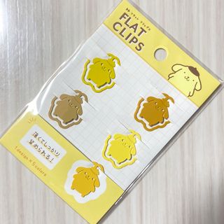 ポムポムプリン(ポムポムプリン)の[新品 未開封]ポムポムプリン　サンリオ　フラットクリップ　しおり　ブックマーク(キャラクターグッズ)