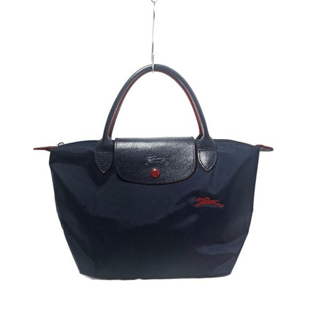 LONGCHAMP(ロンシャン) ハンドバッグ ル・プリアージュネオ ネイビー 折りたたみ ナイロン×レザー