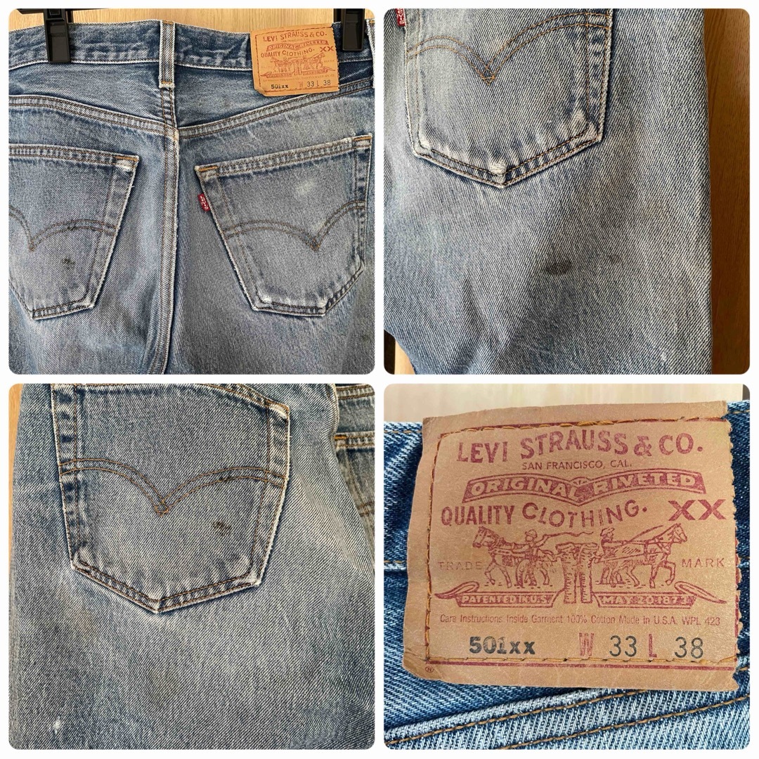 501(ゴーマルイチ)の【Levi's／リーバイス】501xx USA製　ヴィンテージ　W33 メンズのパンツ(デニム/ジーンズ)の商品写真