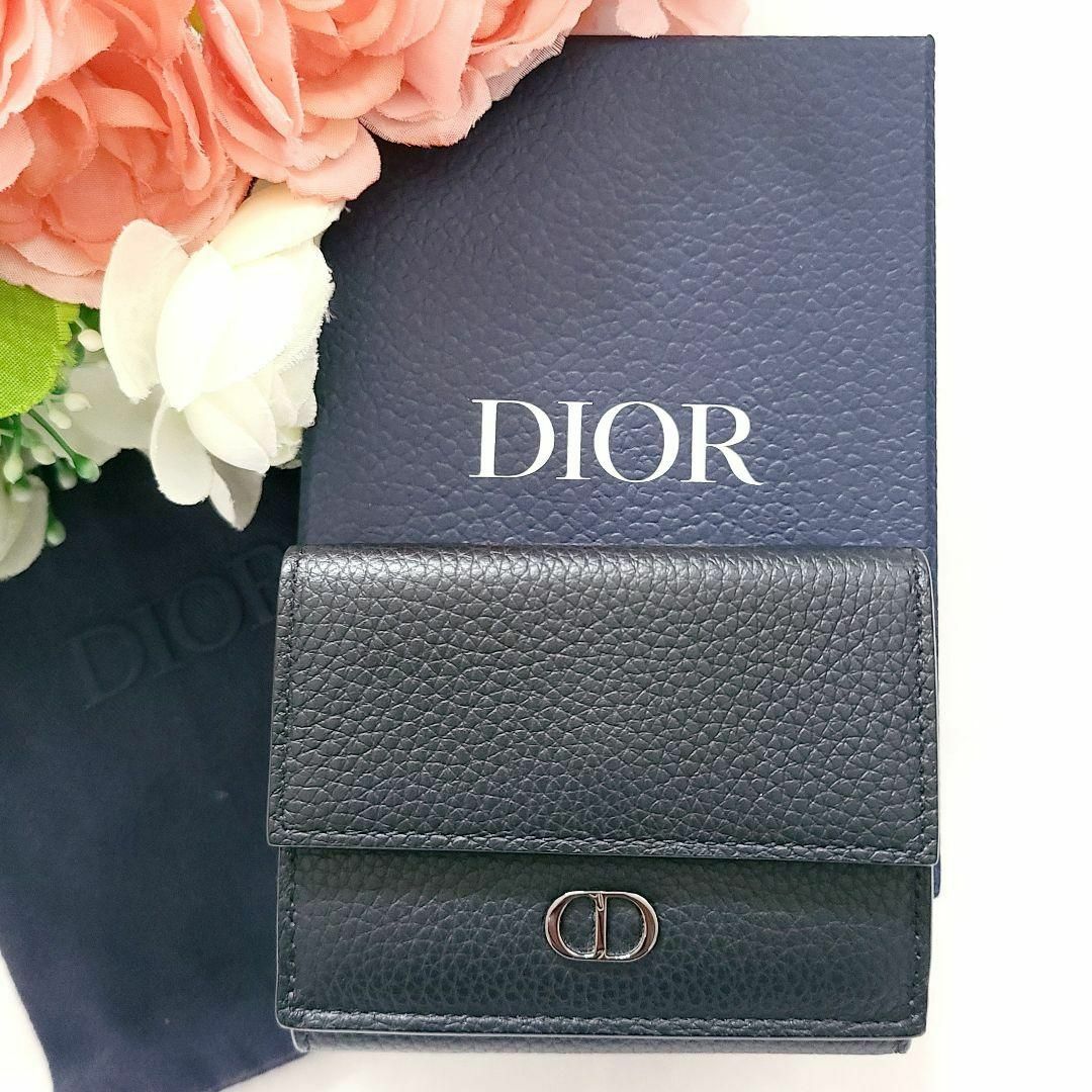 Christian Dior(クリスチャンディオール)のディオール☆★ICON☆ブラック☆レザー☆三つ折り財布 レディースのファッション小物(財布)の商品写真