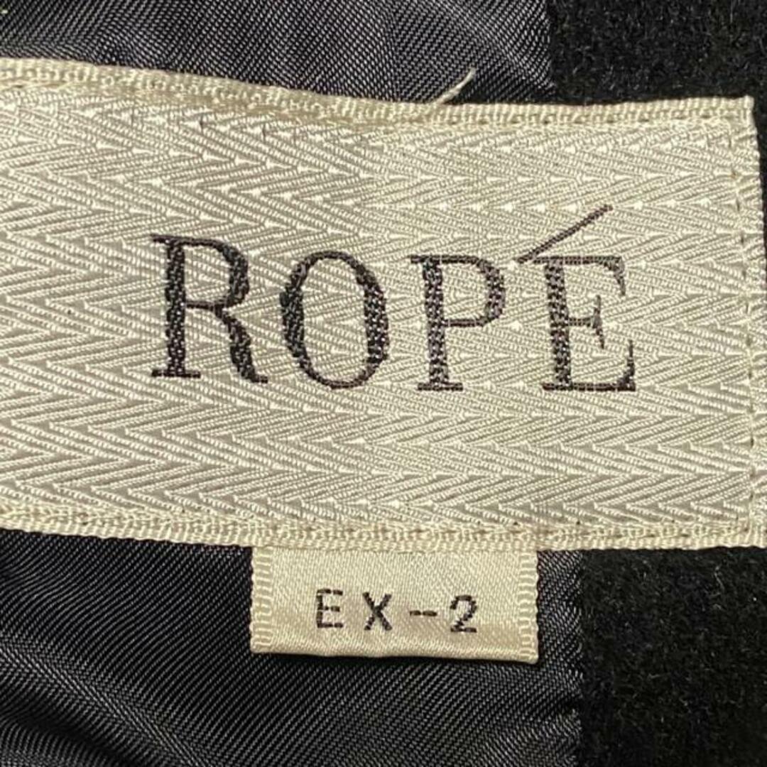 ROPE’(ロペ)のROPE(ロペ) コート サイズEX-2 レディース - 黒 長袖/ラビット(ラパン)/ファー取り外し可/冬 レディースのジャケット/アウター(その他)の商品写真