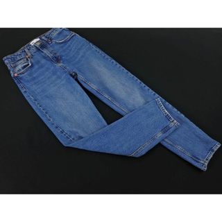 ザラ(ZARA)のZARA ザラ テーパード デニムパンツ size34/青 ■■ レディース(デニム/ジーンズ)